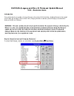 Предварительный просмотр 1 страницы HORNER XLE Firmware Update Manual