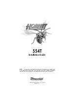 Hornet 554T Installation Manual предпросмотр