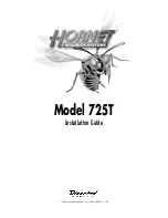 Preview for 1 page of Hornet 725T Installation Manual