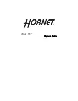 Hornet 727T Owner'S Manual preview