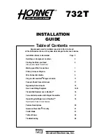 Hornet 732T Installation Manual предпросмотр