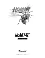 Hornet 742T Installation Manual preview