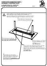 Horreds A-FRAME ELECTRIC HEIGHT ADJUSTABLE STAND Assembly Instruction preview