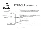 Preview for 1 page of Horrothia TYPE ONE Instructions