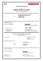 Preview for 4 page of horsch 60021526 Operating Instructions Manual