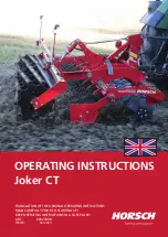 Preview for 1 page of horsch 60021898 Operating Instructions Manual