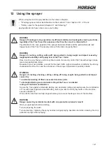 Preview for 121 page of horsch 80910205 Operating Instructions Manual