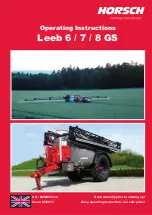 horsch Leeb 6 GS Operating Instructions Manual preview