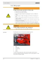 Предварительный просмотр 124 страницы horsch Maestro 16 SX Operating Instructions Manual