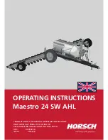 horsch Maestro 24 SW Operating Instructions Manual предпросмотр