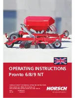 Preview for 1 page of horsch Pronto 6 NT Operating Instructions Manual