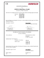 Preview for 4 page of horsch Pronto 6 NT Operating Instructions Manual