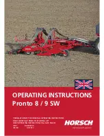 horsch Pronto 8 SW Operating Instructions Manual preview