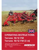 horsch Terrano 10 FM Operating Instructions Manual preview