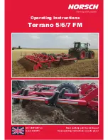 horsch Terrano 5 FM Operating Instructions Manual preview