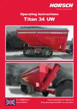 horsch Titan 34 UW Operating Instructions Manual предпросмотр