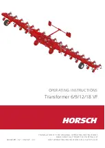 Предварительный просмотр 1 страницы horsch Transformer 12 VF Operating Instructions Manual