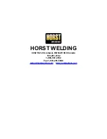 Preview for 44 page of Horst Welding CHCF30 Operator'S Manual