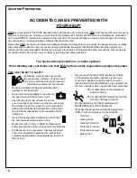 Preview for 6 page of Horst Contour CHCFE30 Operator'S Manual