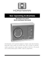 Horstmann 425 Coronet User Operating Instructions Manual preview