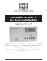 Предварительный просмотр 1 страницы Horstmann CentaurPlus C11 Series 2 User Operating Instructions Manual