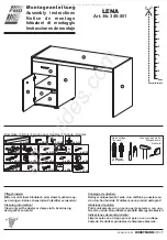 Предварительный просмотр 1 страницы Horstmann FMD Furniture LENA 345-001 Assembly Instructions Manual