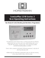 Horstmann ServicePlus S21R Series 2 User Operating Instructions Manual preview