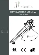 Hortensus BVM-9SPK-850 Operator'S Manual preview