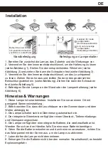 Preview for 8 page of Hortensus HOR-SFL10W Owner'S Manual