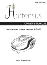 Hortensus RG800 Owner'S Manual preview