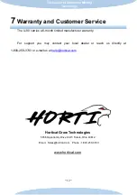 Preview for 13 page of Horticat U80 User Manual