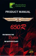 Preview for 1 page of Horticulture Lighting Group Diablo QUANTUM BOARD 650R Product Manual