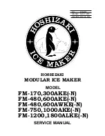 Preview for 1 page of Hoshizaki 1800ALKE(-N) Service Manual