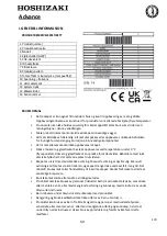 Предварительный просмотр 167 страницы Hoshizaki Advance F140 Operation, Maintenance And Installation Manual