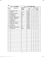 Preview for 6 page of Hoshizaki AM-150BWF Parts List