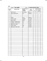 Preview for 17 page of Hoshizaki AM-150BWF Parts List