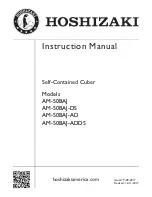 Hoshizaki AM-50BAJ Instruction Manual preview