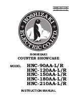 Preview for 1 page of Hoshizaki COUNTER SHOWCASE HNC-120AA-L/R Instruction Manual