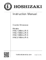 Preview for 1 page of Hoshizaki COUNTER SHOWCASE HNC-120BA-L/R-S Instruction Manual