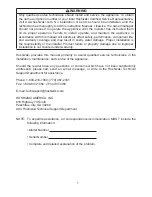 Preview for 2 page of Hoshizaki COUNTER SHOWCASE HNC-120BA-L/R-S Instruction Manual