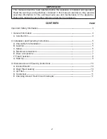 Preview for 3 page of Hoshizaki COUNTER SHOWCASE HNC-120BA-L/R-S Instruction Manual