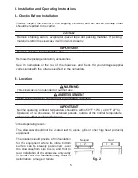 Preview for 6 page of Hoshizaki COUNTER SHOWCASE HNC-120BA-L/R-S Instruction Manual