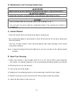 Preview for 11 page of Hoshizaki COUNTER SHOWCASE HNC-120BA-L/R-S Instruction Manual