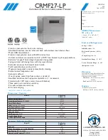 Hoshizaki CRMF27-LP Dimensions And Specifications preview