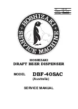 Hoshizaki DBF-40SAC Service Manual preview