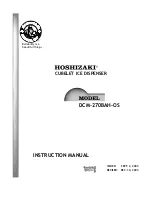 Preview for 1 page of Hoshizaki DCM-270BAH-OS Instruction Manual