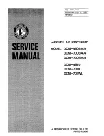 Hoshizaki DCM-450BAA Service Manual preview