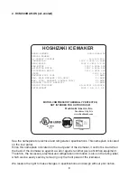 Preview for 6 page of Hoshizaki DCM-500BAH Instruction Manual