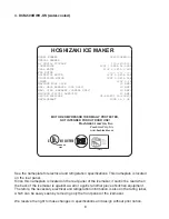 Preview for 8 page of Hoshizaki DCM-500BAH Instruction Manual