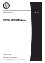 Preview for 1 page of Hoshizaki DL-1HTF Instruction Manual